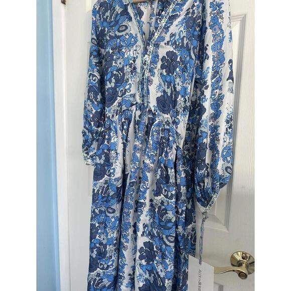 Alix of Bohemia Saranna Bluebell Dress $1280 NWT Small S Tuckernuck - Picture 3 of 9